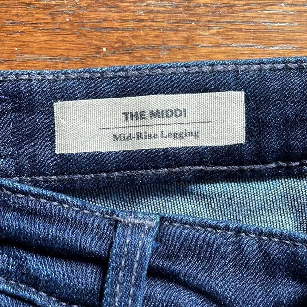 AG Adriano Goldschmied The Middi Mid Rise Legging Jeans